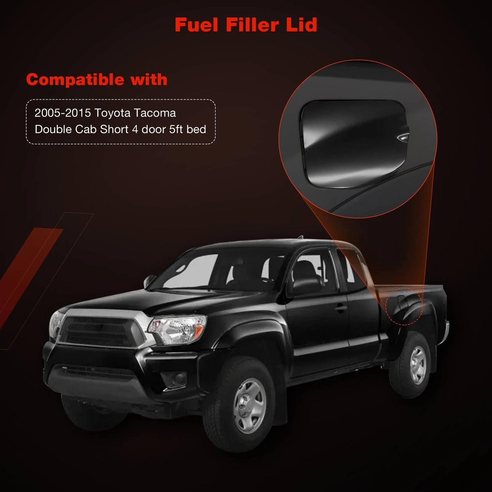 Fuel Gas Door Cover for Toyota Tacoma (2005–2015) 77305-04904