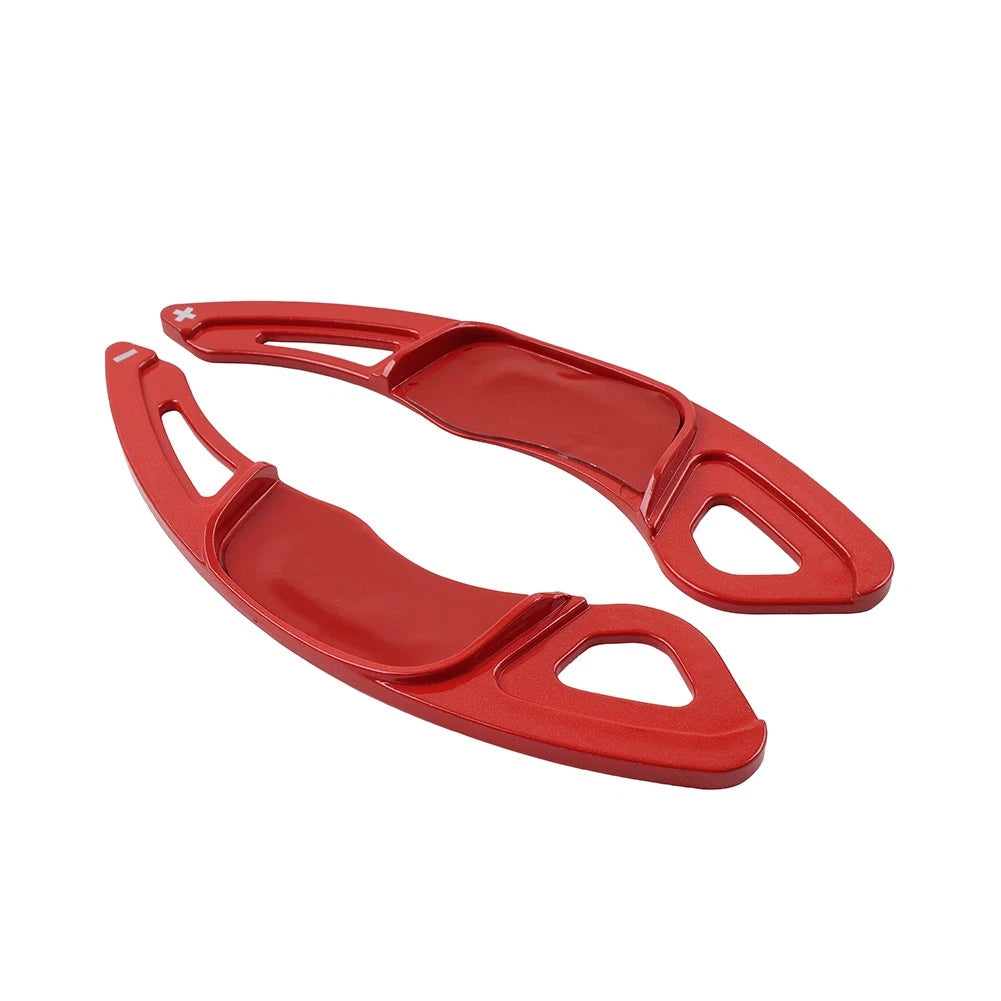 Steering Wheel Paddle Shifter Extensions for VW Golf 7, Polo, Jetta, Scirocco (2013–2020) - Red