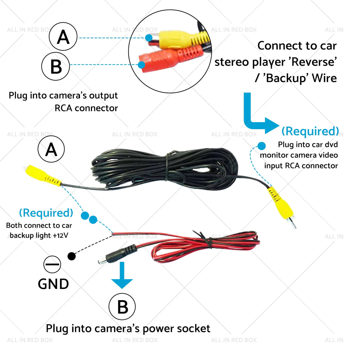 Reversing Camera for Ford Mondeo 4, Focus 2, S-Max, Galaxy, Kuga 1, C-Max 2 (2007–2014)