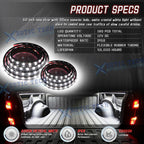 White LED 60-Inch Cargo Bed Running Light Kit for Truck Pickup (2010-2024)