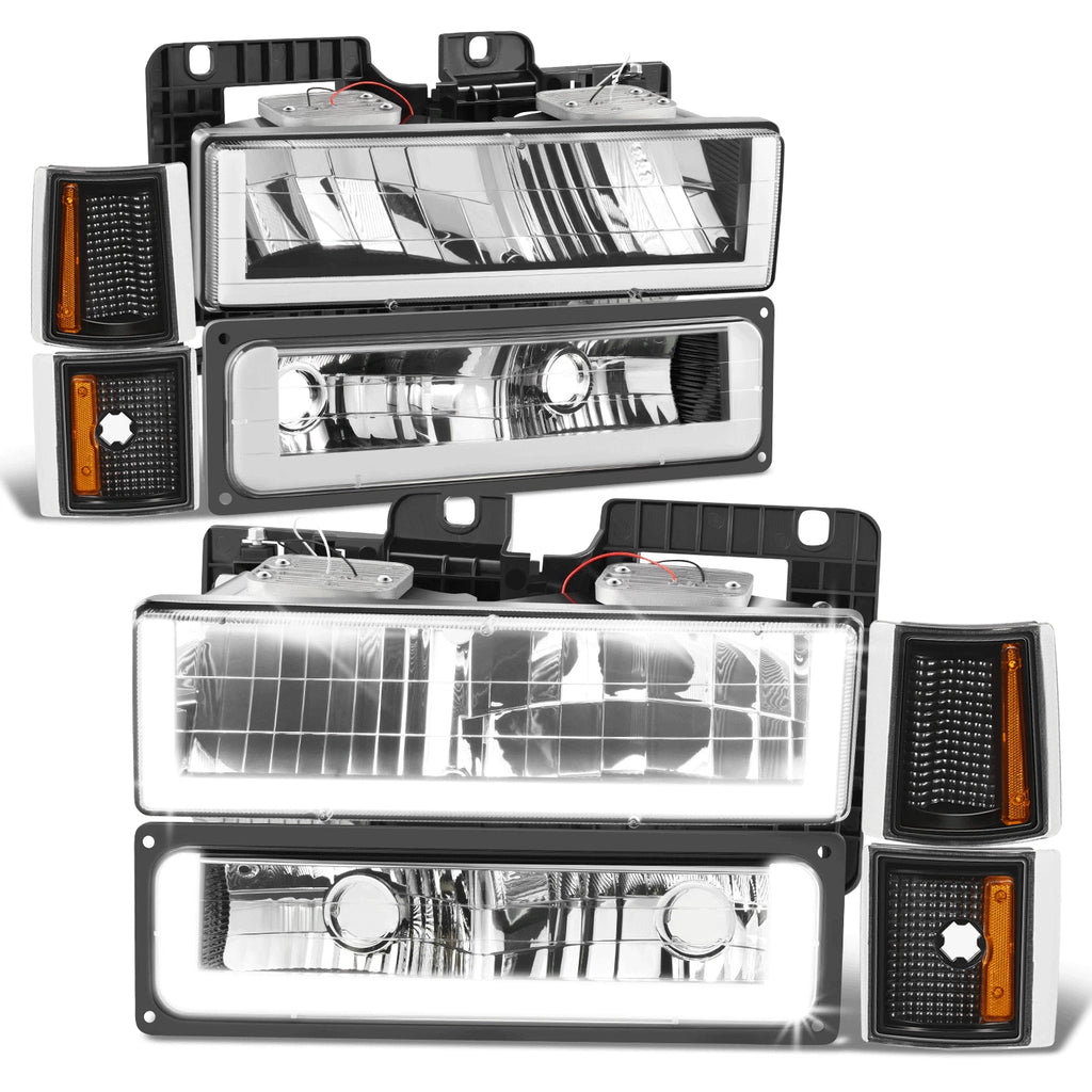 LED Headlight + Signal + Amber Corner Lamp for GMC C/K 1500-3500 (1994–2000)