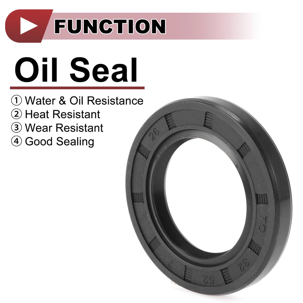 Set of 5 Rotary Shaft Oil Seals for Various Models (32x52x7mm)