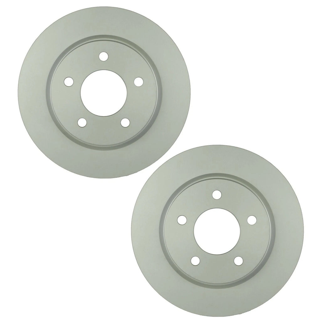 Set of 2 Bosch QuietCast Rear Disc Brake Rotors for Mazda 3 L4 (2004–2013)