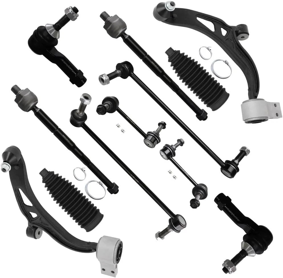 12Pcs Front Control Arms Ball Joint Tie Rod Sway Bar for Ford Explorer (2011–2017)