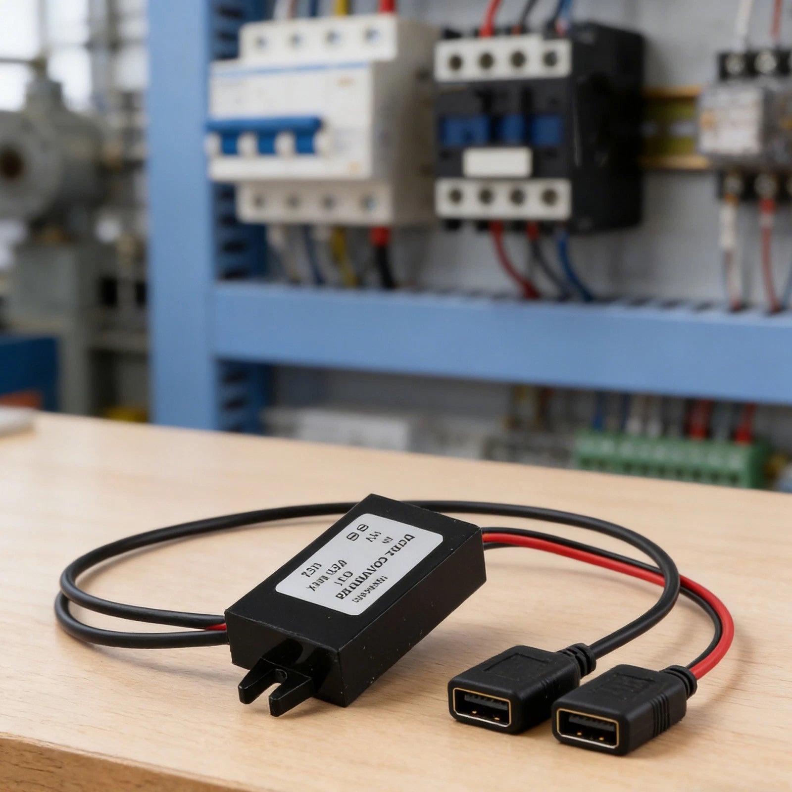 DC Voltage Converter 12V to 5V USB Dual Port 3A for Boats and RVs