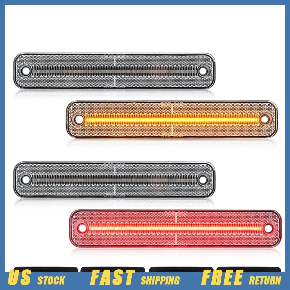 LED Clear Front + Rear Side Marker Light for Ford F-Series Truck (1973–1979)