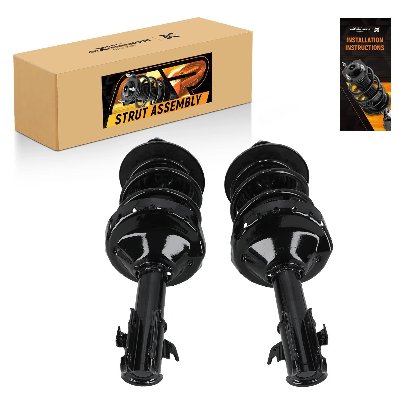 Pair Front Complete Struts w/ Coil Spring for Subaru Legacy (2005–2009) 172498