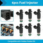 6X Fuel Injectors for Holden Rodeo (2003–2006) FBJC100 6VE1 3.5L V6