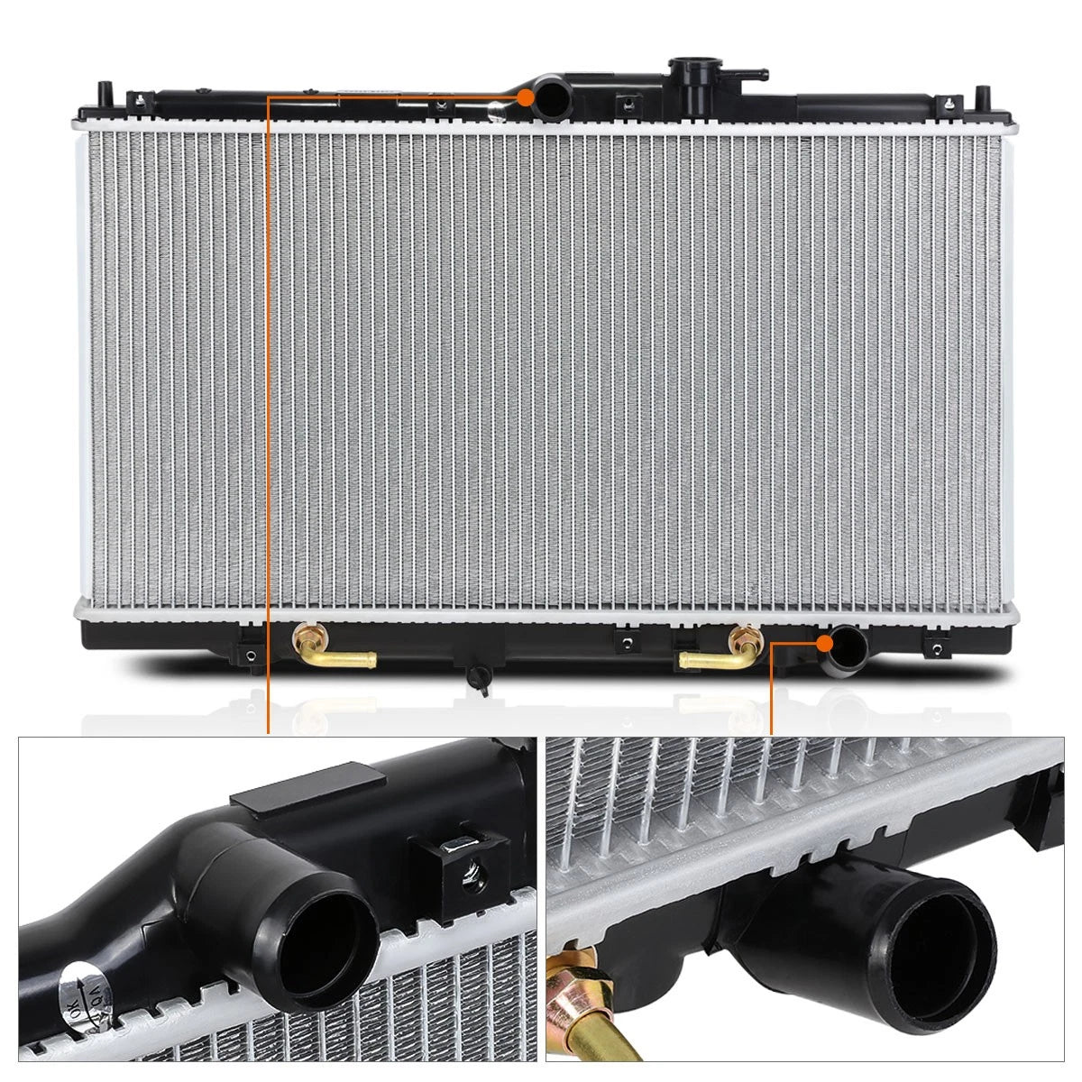 Aluminum Radiator for Honda Accord/Prelude L4 AT (1994–2001) DPI-1494