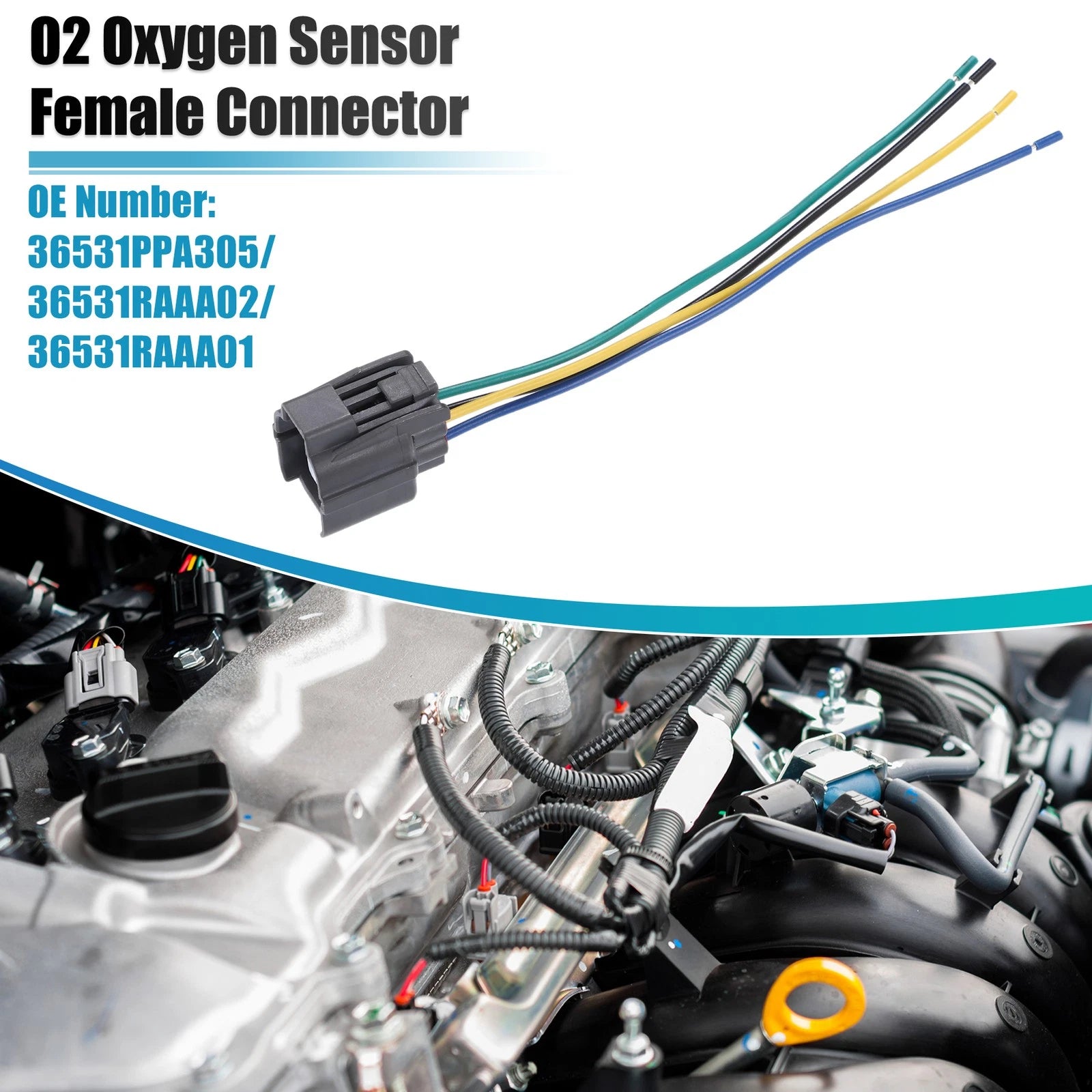 O2 Oxygen Sensor Connector No. 36531PPA305 for Honda CR-V (2002–2004)