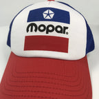Padded Mesh Cap with Mopar Emblem for Red White Blue Dodge Charger (2015–2023)