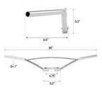 Chrome Handle Bars for Harley Davidson EL/UL (1936–1945)