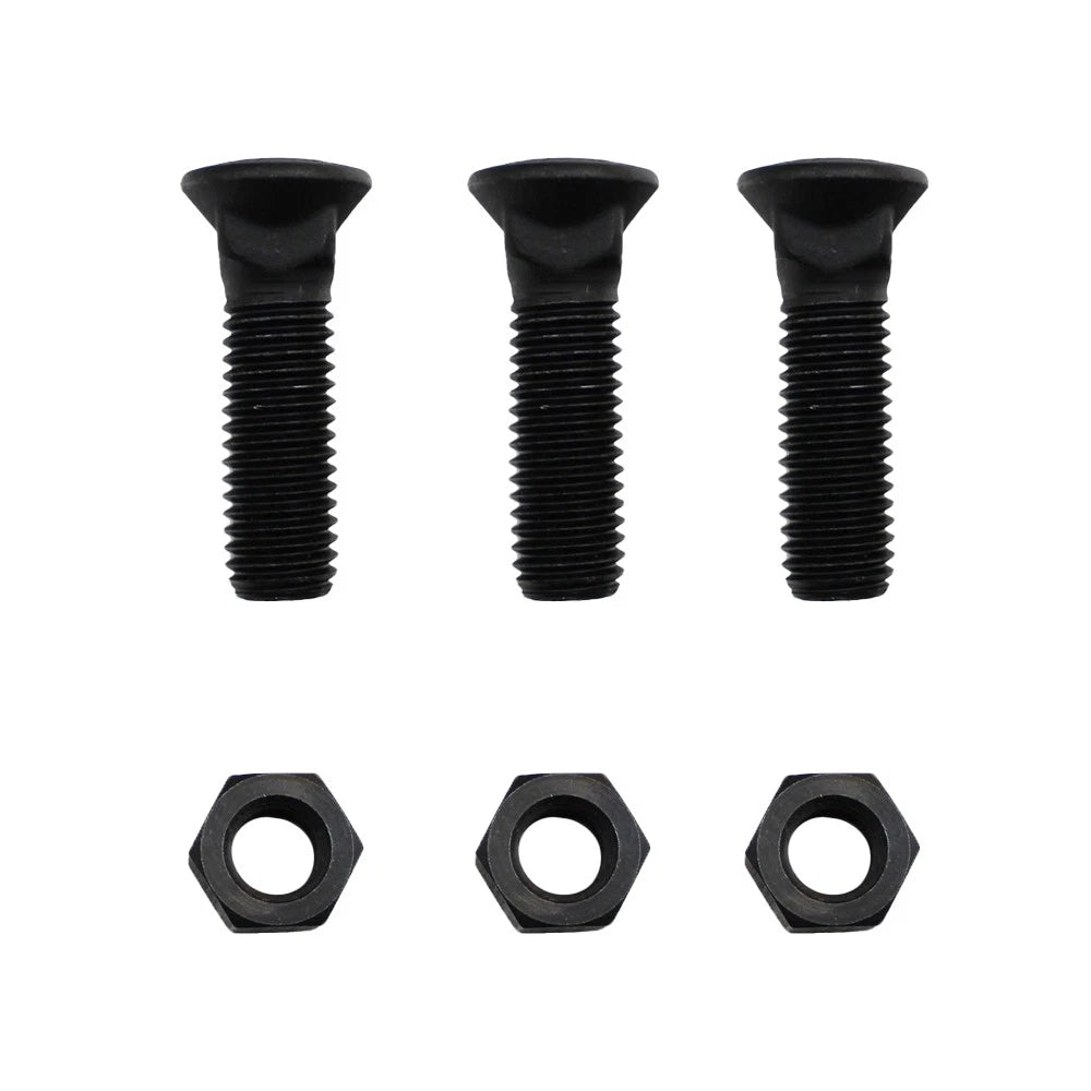 3X Plow Bolt and Nut for Blades/Cutting Edges 5/8-11x2 1/4 Grade 8