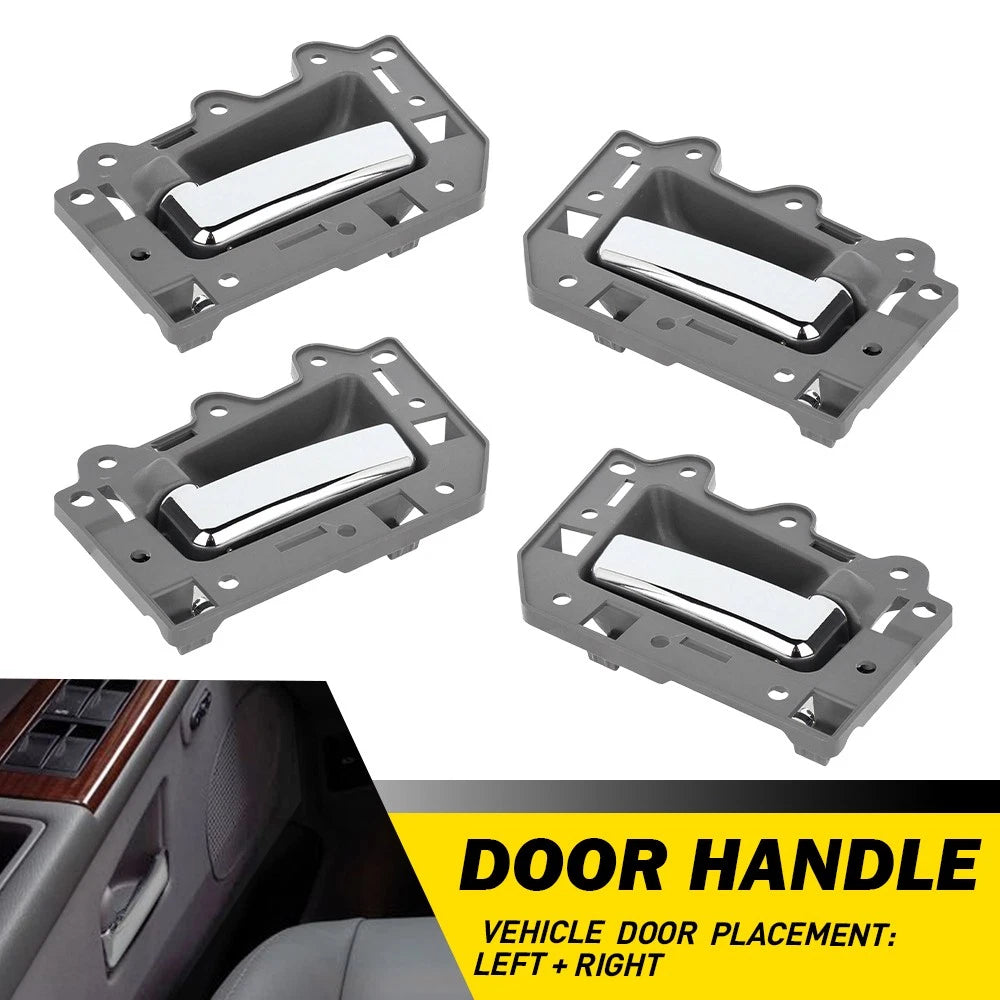 4X Gray Interior Door Handles Kit for Jeep Grand Cherokee (2005–2010)