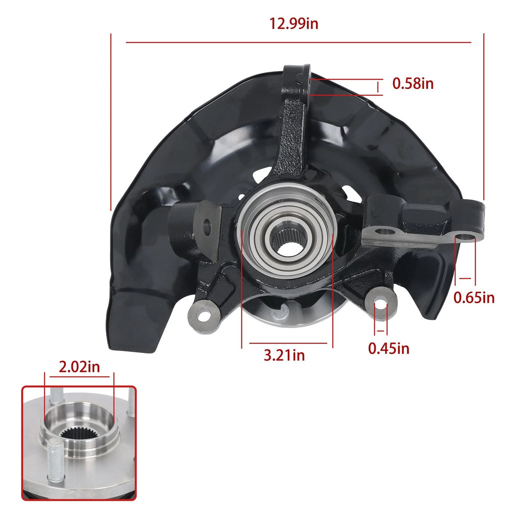 Front Left Steering Knuckle & Wheel Bearing Hub for Lexus RX330 (2004–2006)