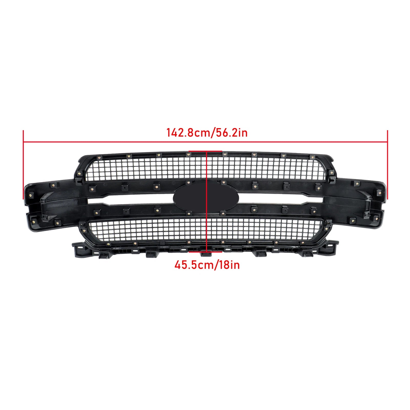 Front Grille for Ford F-150 F150 (2018–2020) JL3Z-8200-MB Platinum Chrome