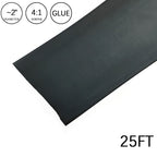 Set of 4 Heat Shrink Tubing 2" 25FT Black Waterproof Dual Wall Wires