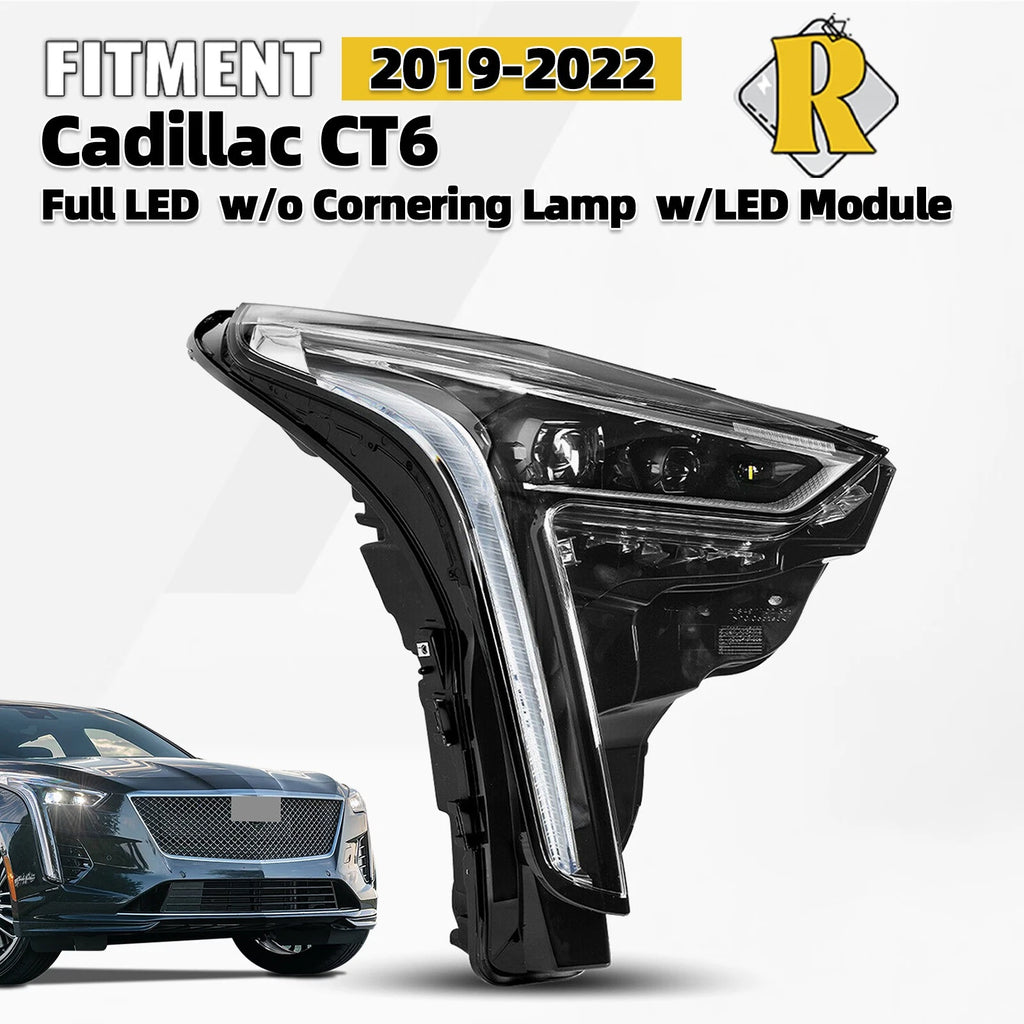 Full LED Headlight for Cadillac CT6 (2019–2020) Passenger Side