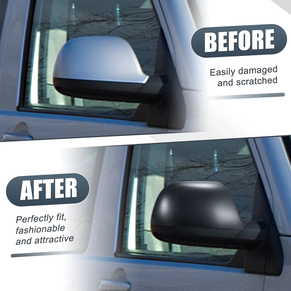Right Side Mirror Cover Cap Matte Black for Volkswagen Transporter T5 T6 (2003–2019)