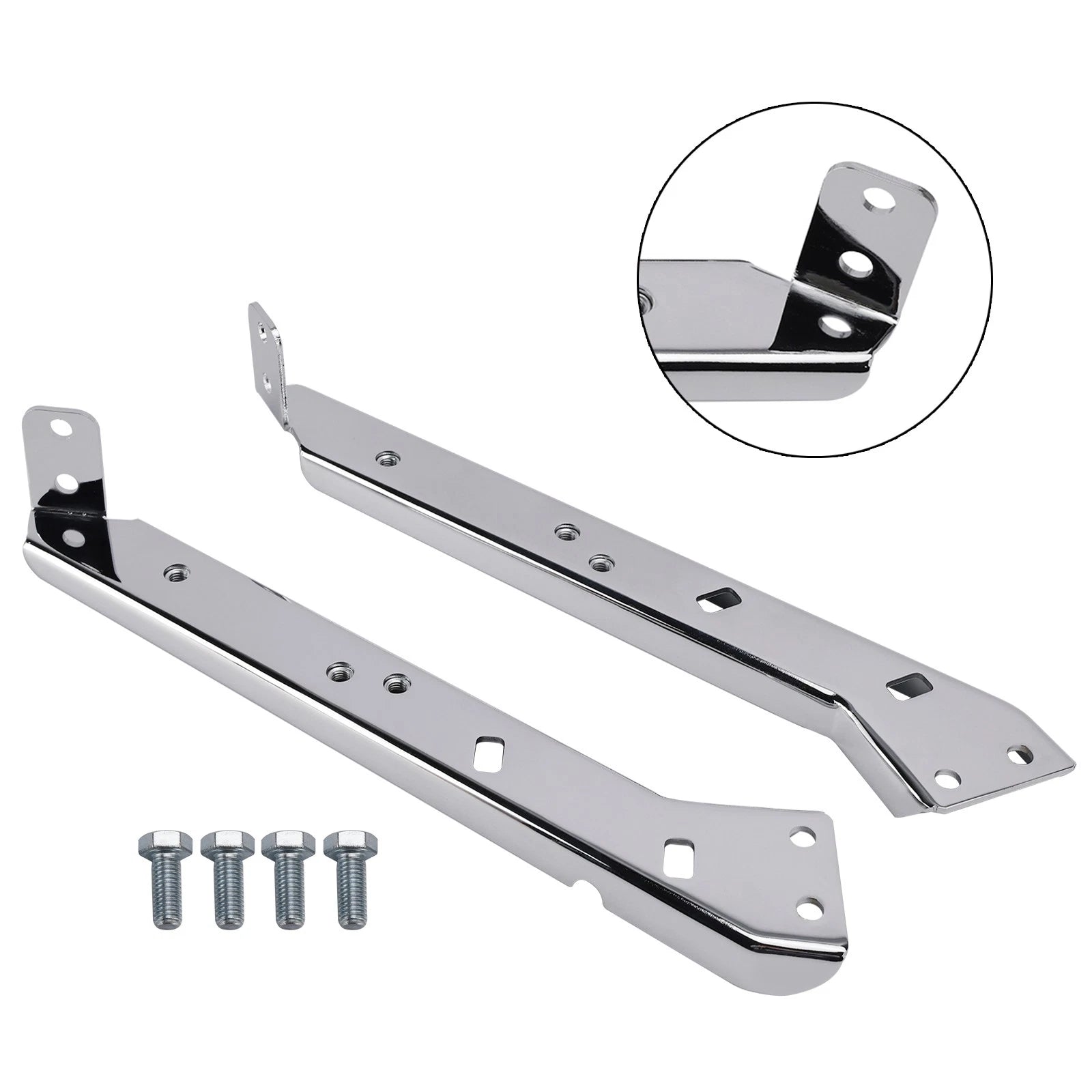 Pair Saddlebag Rail Support Holder 90718-79C for Harley Touring Road Glide (1985–2008)