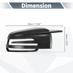 Pair Rearview Mirror Cover Cap Black Carbon Fiber for Mercedes-Benz W176 W246