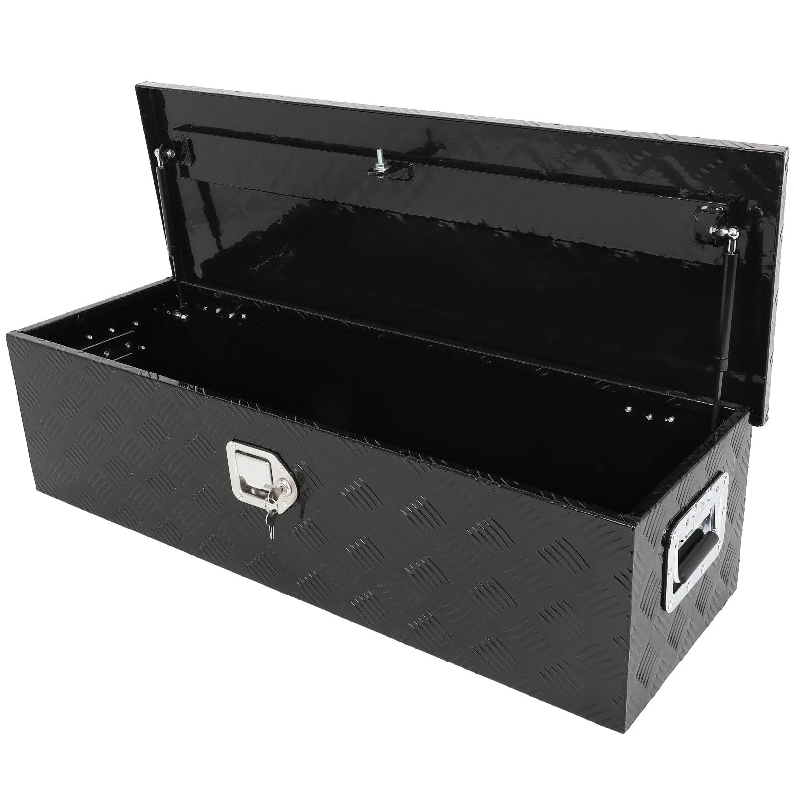 39" x 13" x 10" Black Aluminum Tool Box for Pickup Truck (Fits )
