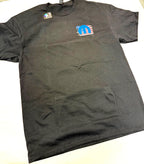 Mopar M Emblem American Flag Licensed Black T-Shirt for Chrysler Owners