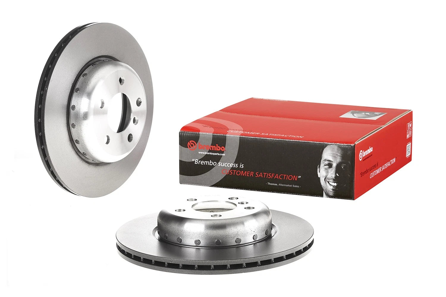 Brembo 2X Coated 330mm Brake Disc Rotors for BMW F10 (2011–2017)