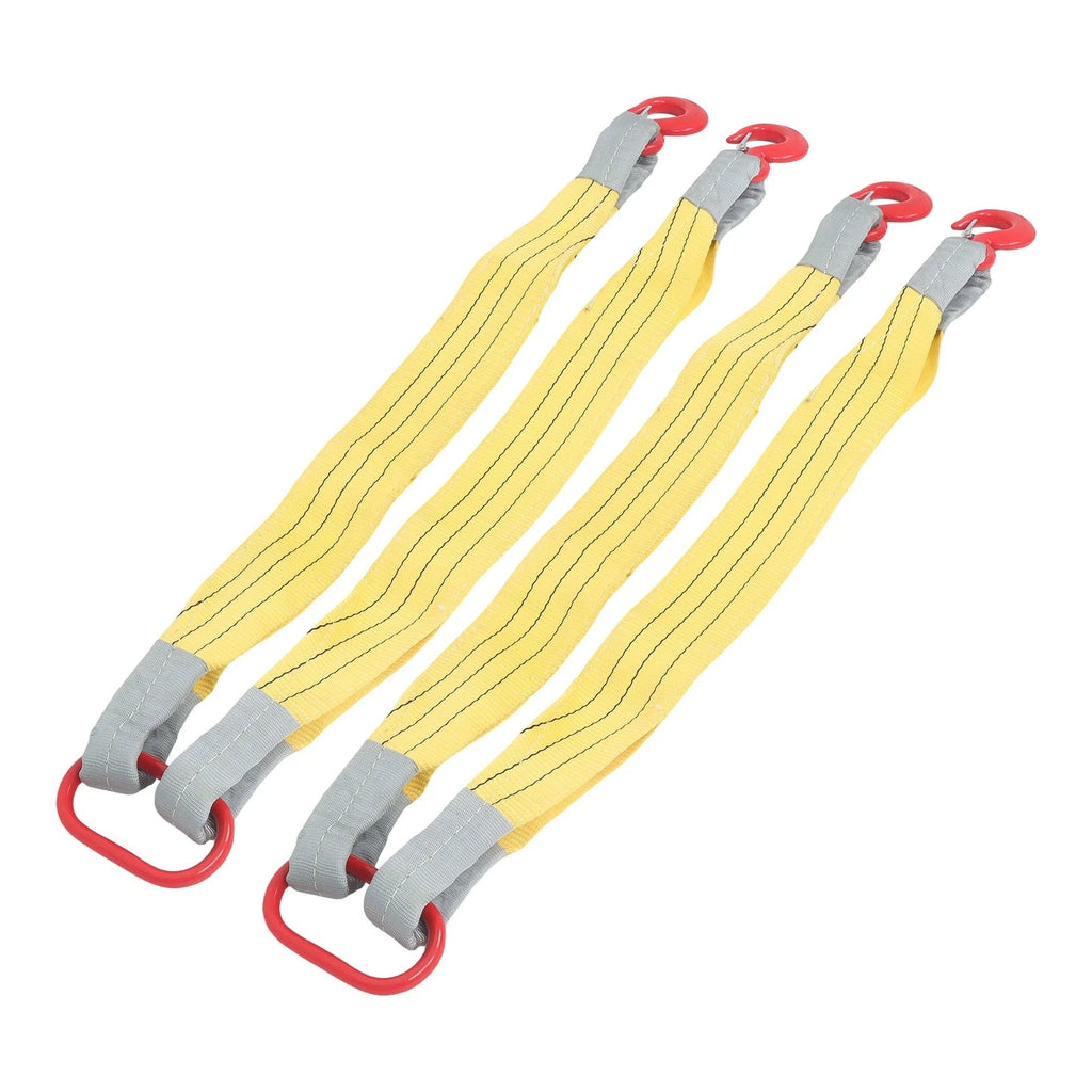 2X Lifting Slings Straps with Hooks for Rigging (3.3FT, 4410lb)