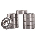 Set of 10 Rubber Wheel Sealed Ball Bearings for Various Models (C3)