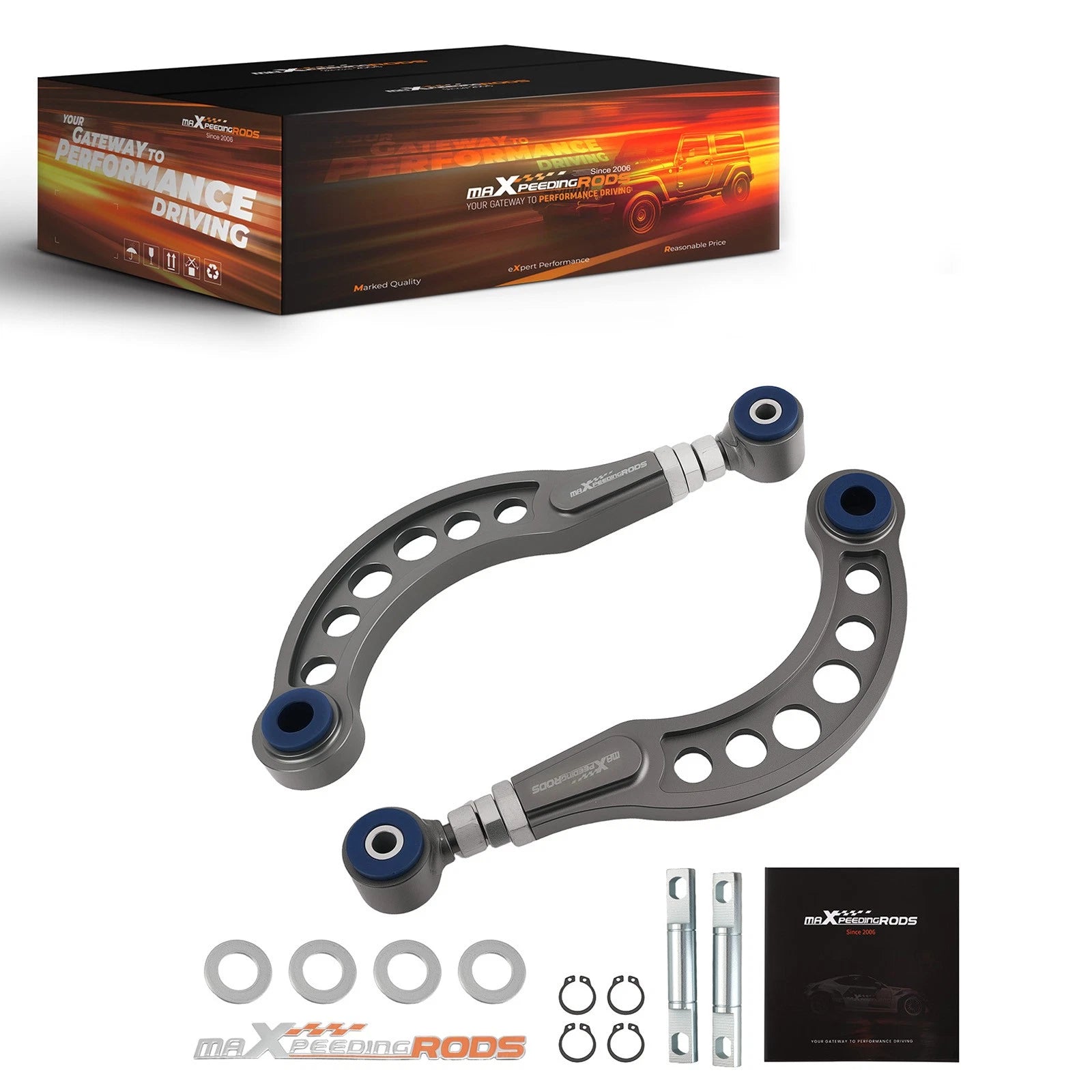 Adjustable Rear Upper Camber Control Arms Kit for Honda Civic Coupe (2006–2015)