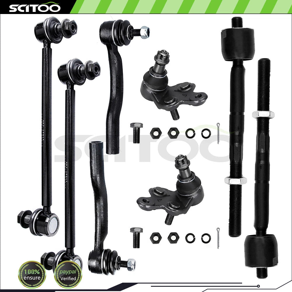 Front Lower Tie Rod End Ball Joint Suspension Kit for Toyota Sienna (2004–2010)