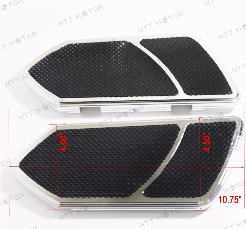 Chrome Billet Rear Passenger Foot Board for Harley Touring Road King (2014–2023)