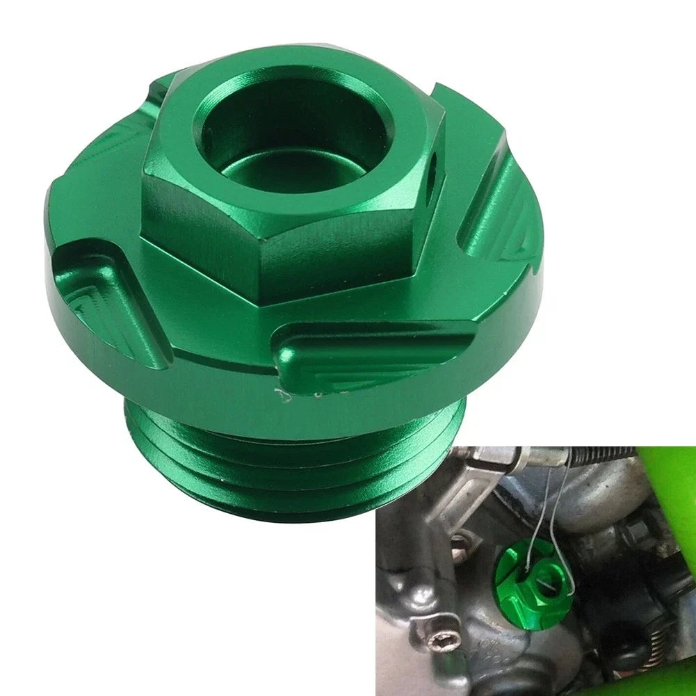 Engine Oil Fill Plug Cap for Kawasaki KX250 KX250F KLX450R KX450F (2004-2023)