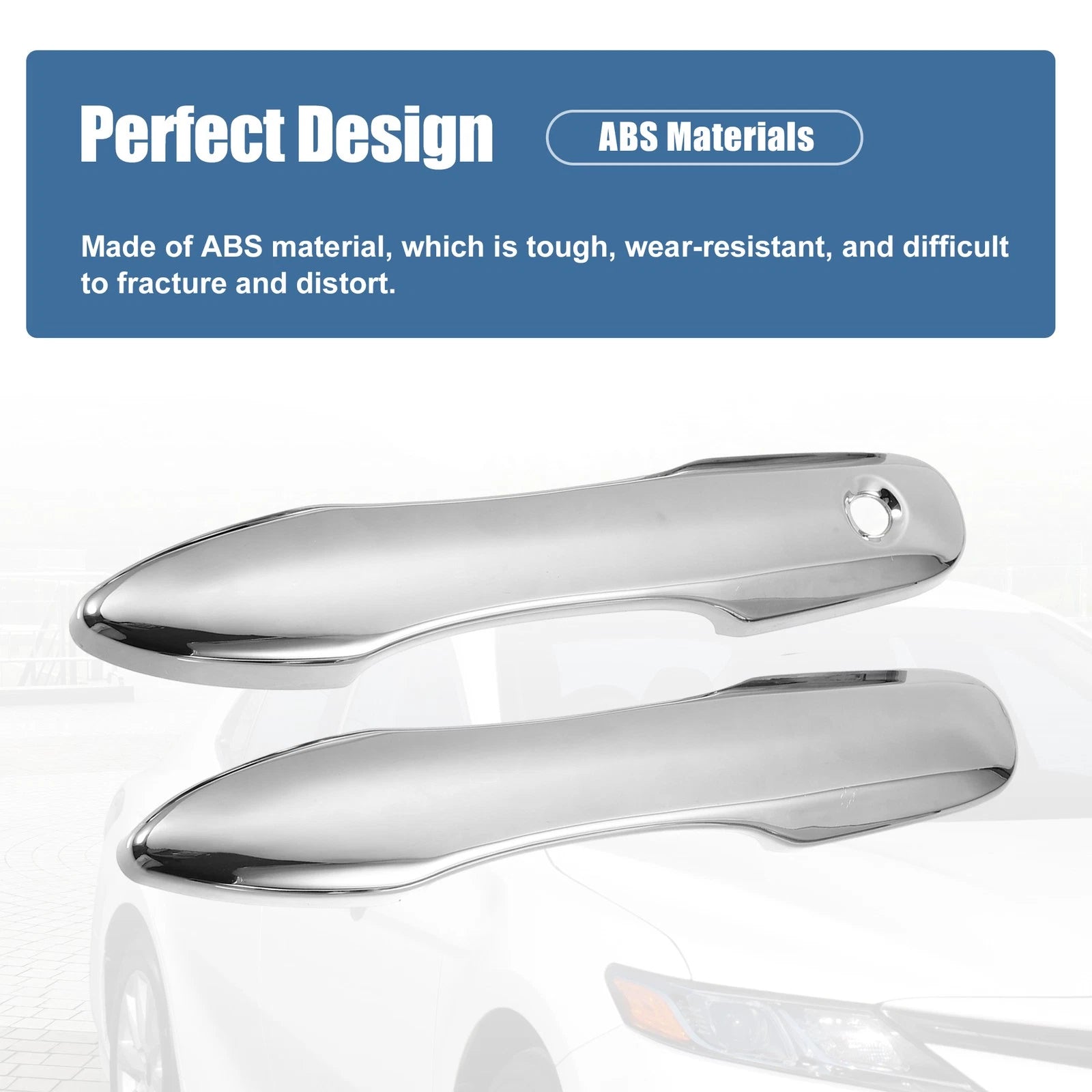 Set of 4 Door Handle Covers for Toyota Camry (2018–2023) Chrome