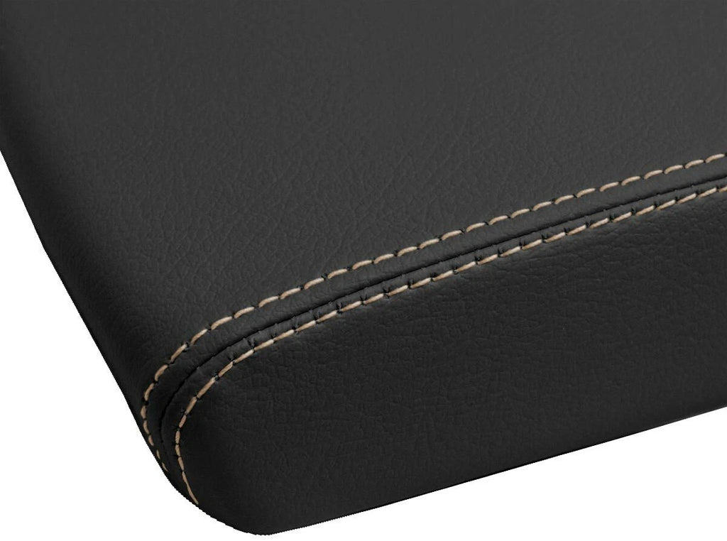 Leather Console Lid Armrest Cover for Buick LaCrosse (2010–2013) Beige Stitch