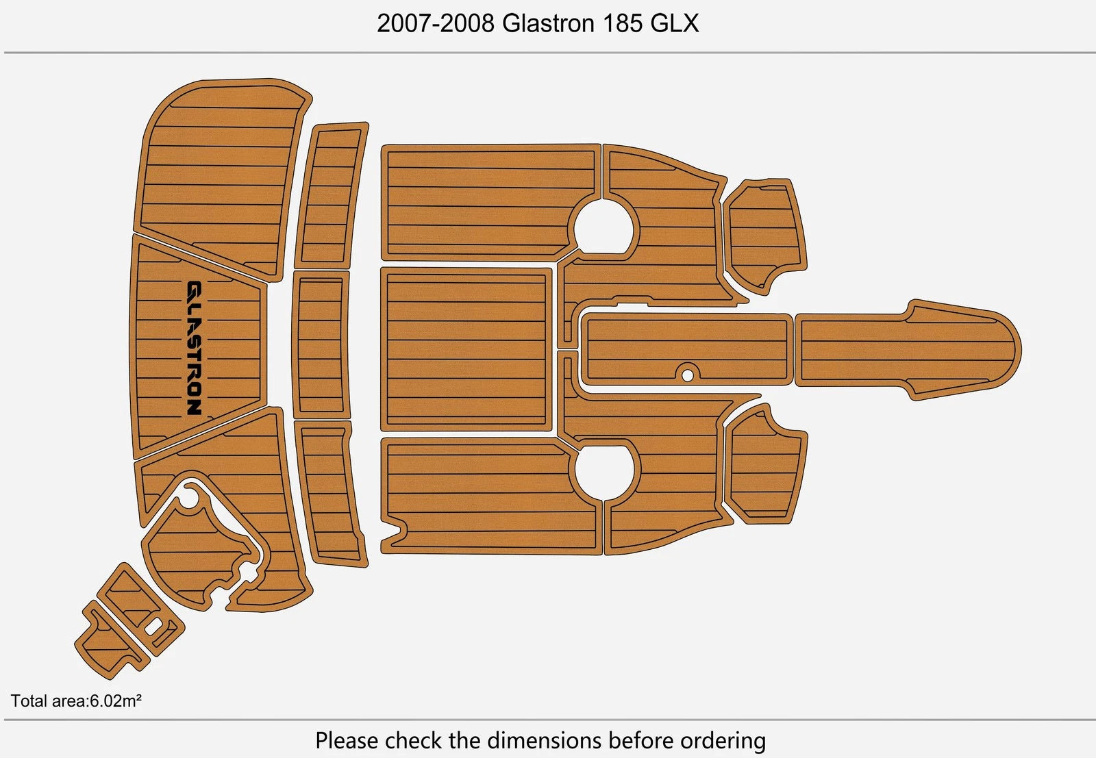 Seadek Swim Platform EVA Flooring for Glastron GLX (2008)