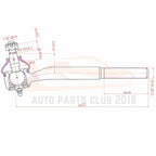 Set of 10 Front Ball Joints Tie Rods Sway Bars for Chevy Blazer (1999–2001)