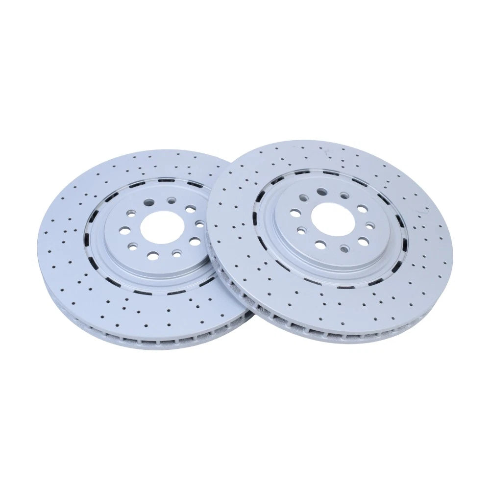 2Pcs Dimpled Front Brake Disc Rotors for Maserati Levante S (2017–2022)