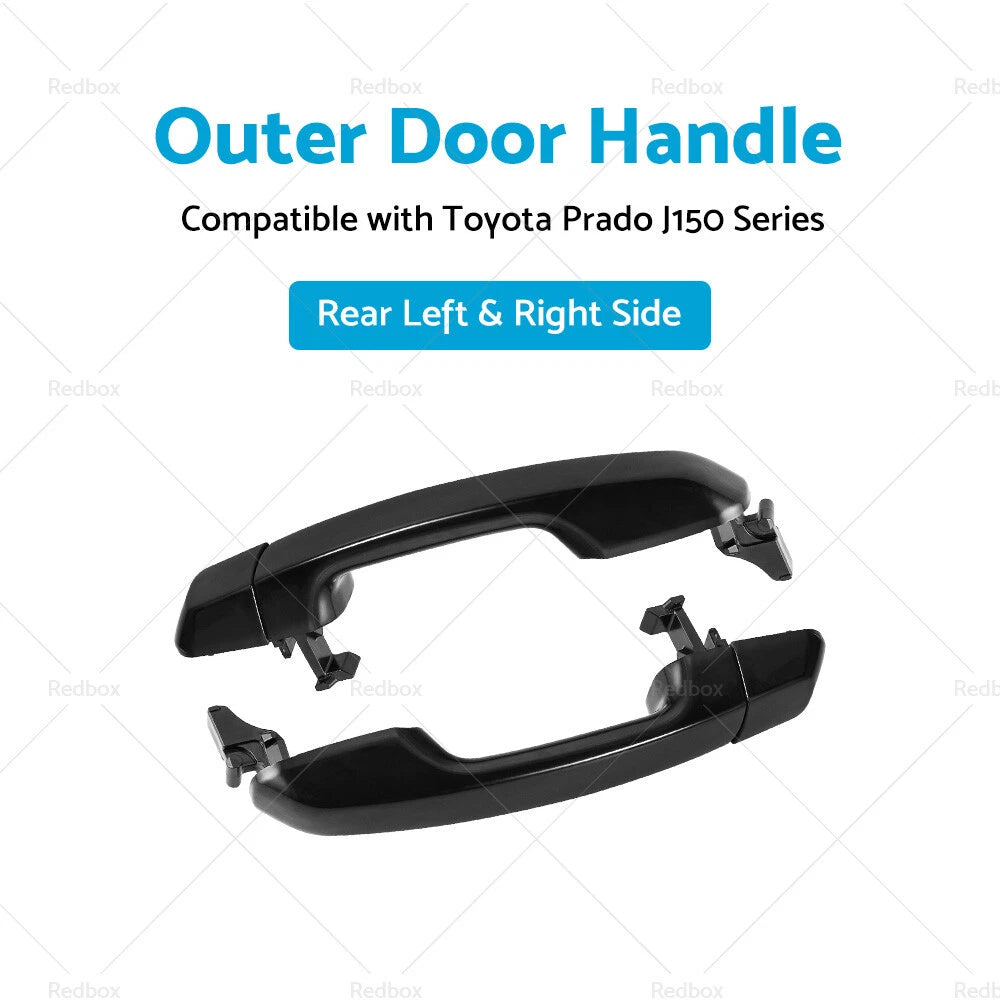 Pair Rear Outer Door Handle for Toyota Prado J150 (2009–2020)