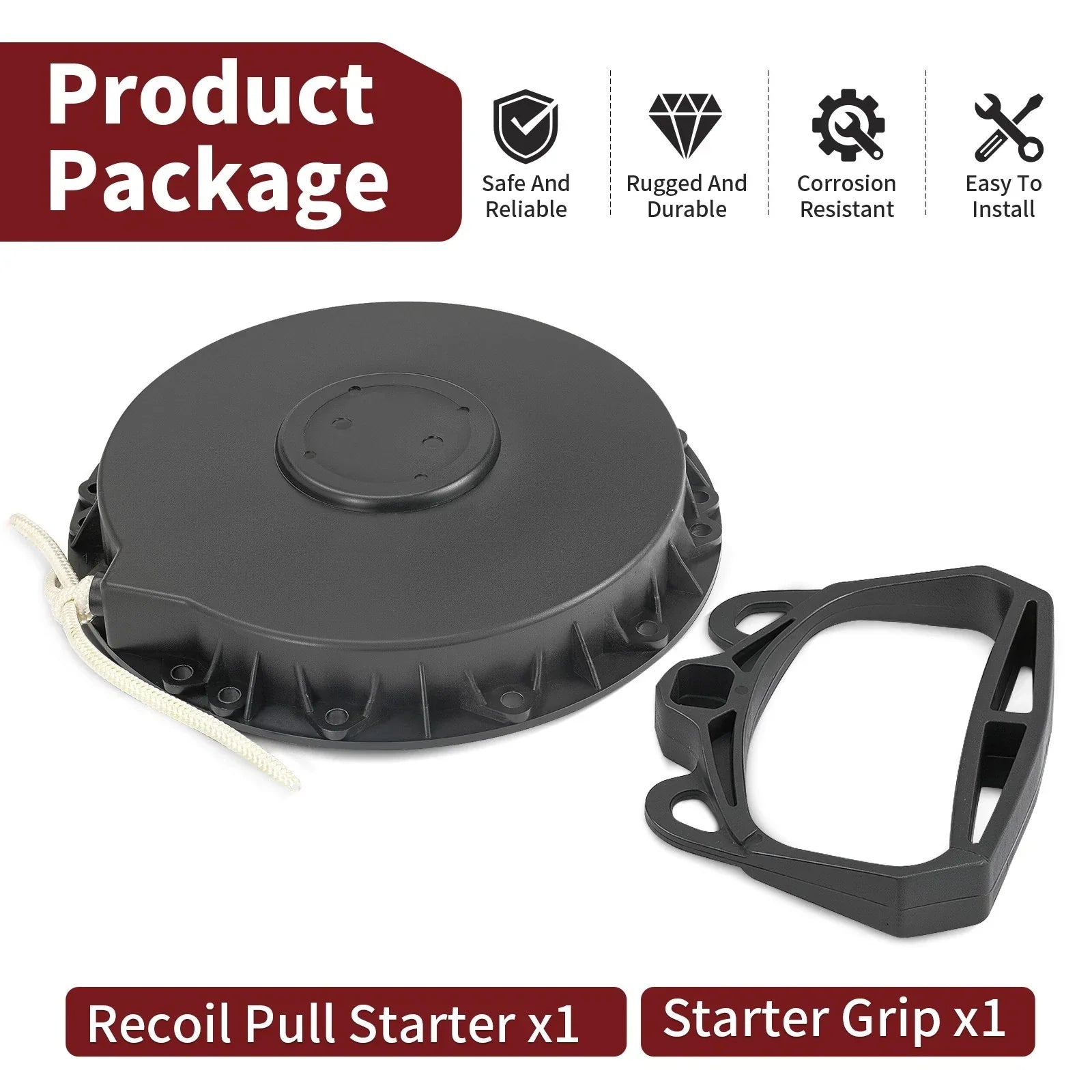 Recoil Pull Starter & Grip for Ski-Doo MXZ Renegade Summit GSX GTX (1998–2023)