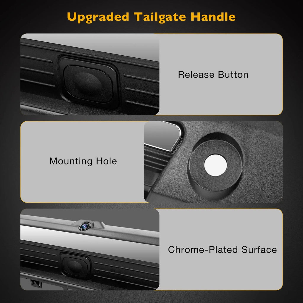 Tailgate Handle with Rear Backup Camera for Ford E-350 F-250 (2017-2020)