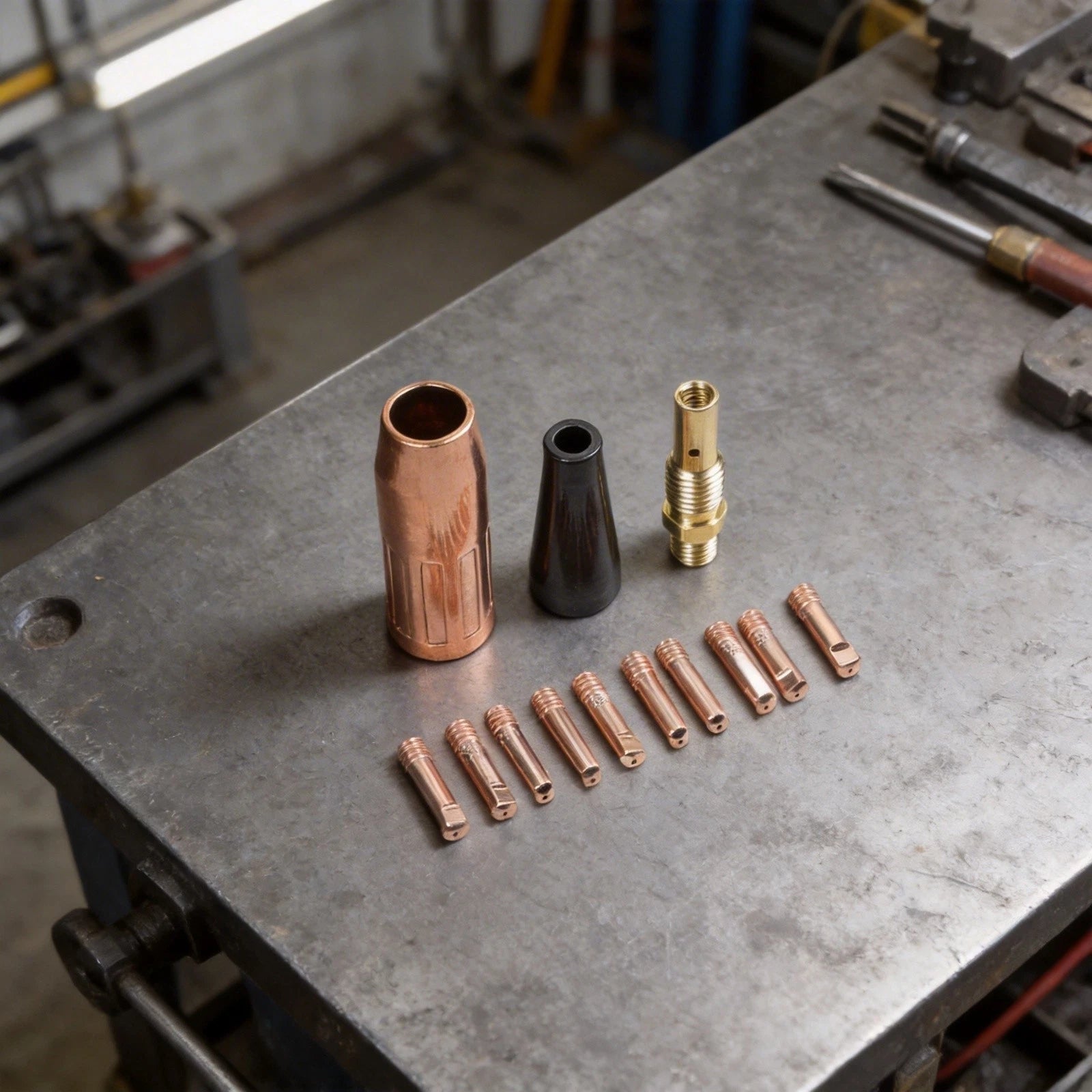 MIG Torch Nozzle Tip Kit for Weld Pak 100/100HD/140HD/175HD (Copper Alloy)