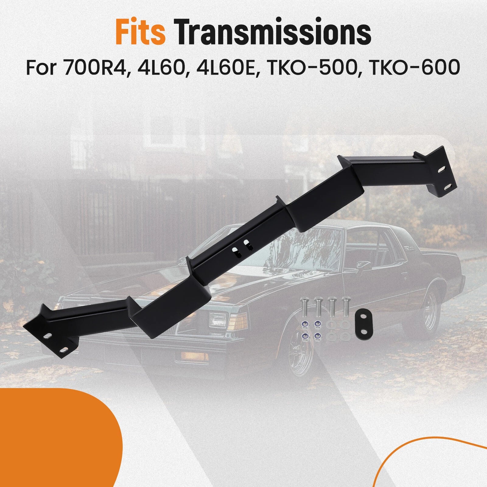 Double-Hump Transmission Crossmember for Chevy Monte Carlo (1978–1988)
