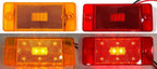 LED Side Marker Lights Full Set for Ford Bronco (1970–1977) Red Amber