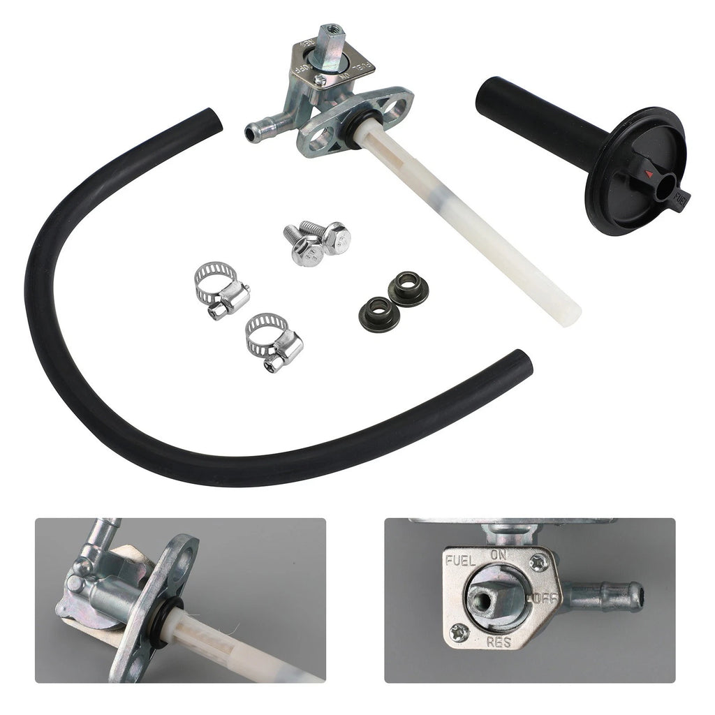 Fuel Gas Petcock Valve & Lever for Honda Recon 250 Rancher 350 Foreman 500 (2000–2023)