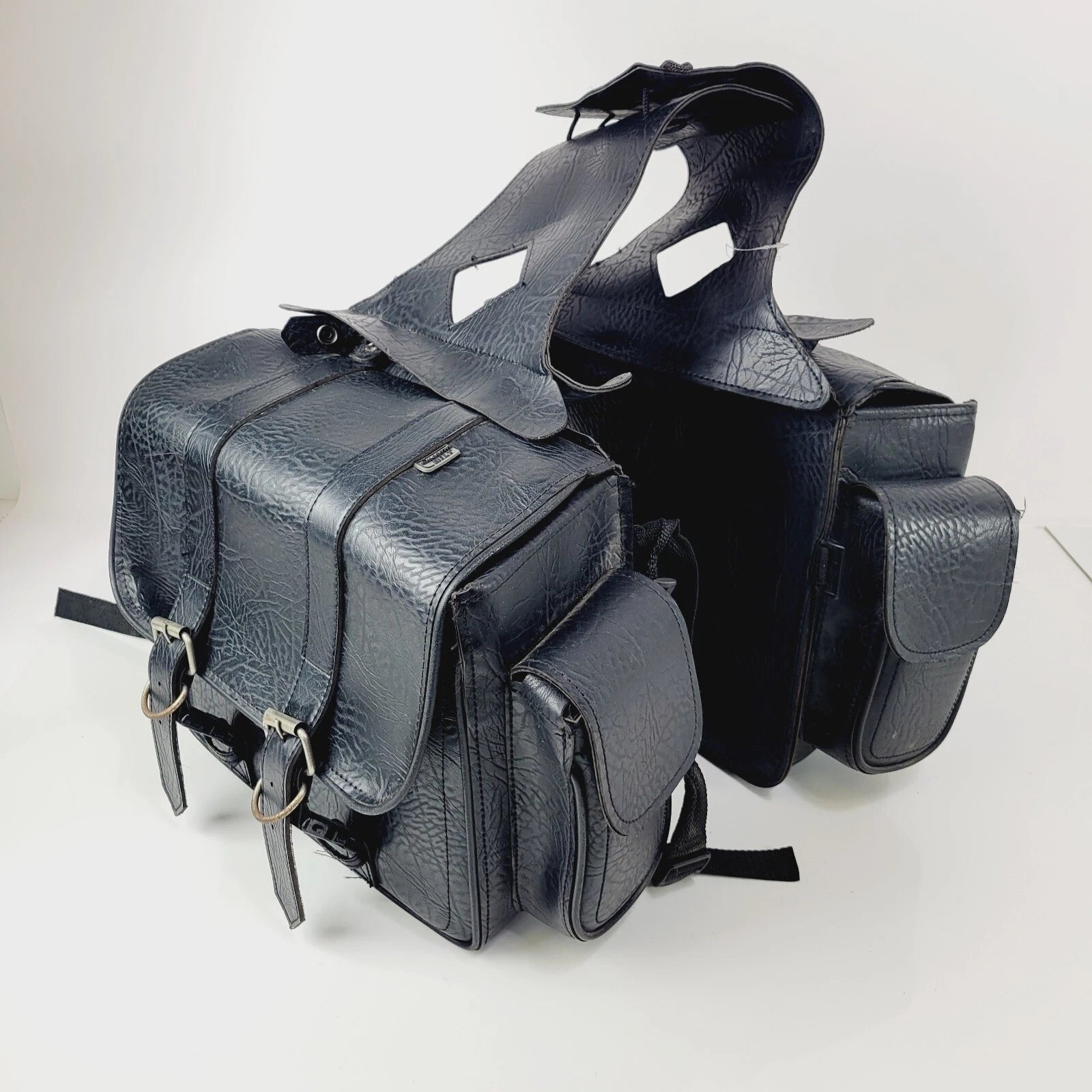 Custom Bilt Compact Saddlebags for Motorcycles (Universal Fitment)