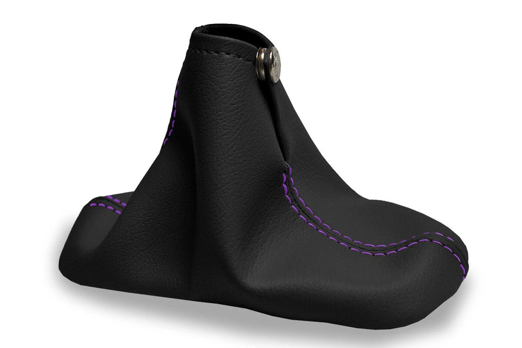 Leather Manual Shift Boot Cover for Chevrolet Cavalier (2000–2005) Purple Stitch
