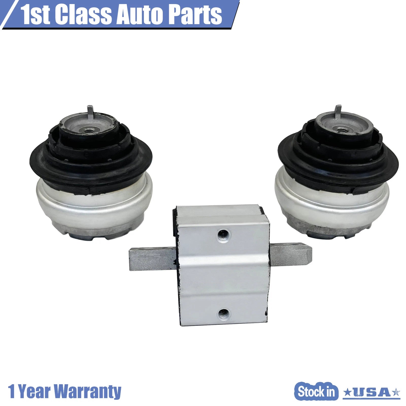 Set of 2 Engine & Transmission Mounts for Mercedes Benz E350 E320 C280 (2006–2009)