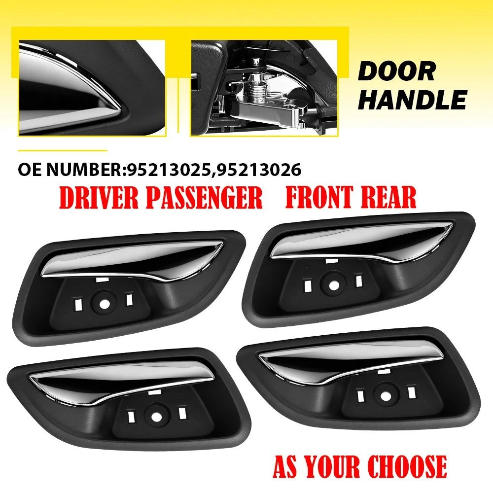 Set of 4 Interior Door Handles for Chevrolet Cruze (2011–2015)